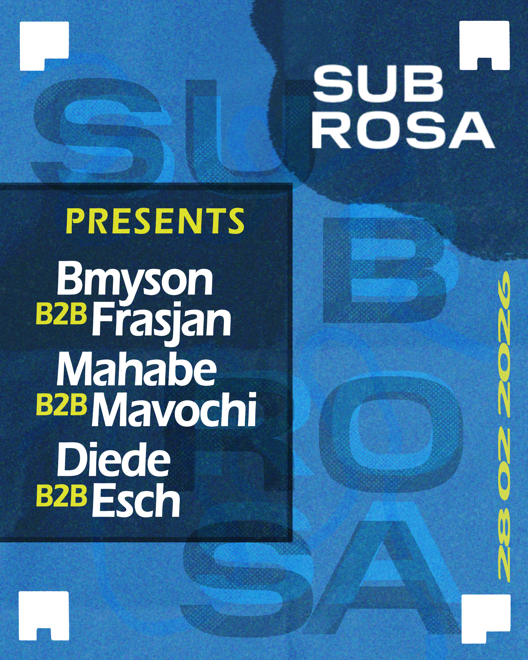 Sub Rosa x Oost West poster 1